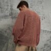 Custom Distressed Acid-Wash Crewneck Knit Sweater - Style 573DB5 - product detail view 7
