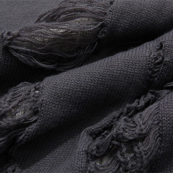 Custom Distressed Oversized Panel-Print Sweater - Style EB74B2 - product detail view 7