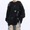 Custom Distressed Oversized Panel-Print Sweater - Style EB74B2 - product detail view 13
