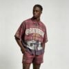 Custom Distressed Plaid Graphic Overshirt - Style A03AFB - product detail view 4 Custom Distressed Plaid Graphic Overshirt - Style A03AFB - product detail view 4