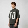 Custom Distressed Plaid Graphic Short-Sleeve Shirt - Style A82303 - product detail view 5 Custom Distressed Plaid Graphic Short-Sleeve Shirt - Style A82303 - product detail view 5