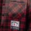 Custom Distressed Plaid Long-Sleeve Shirt - Style DAFAB6 - product detail view 9