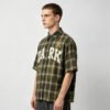 Custom Washed Distressed Plaid Overshirt - Style 3A87F2 - product detail view 4 Custom Washed Distressed Plaid Overshirt - Style 3A87F2 - product detail view 4