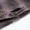 Custom Distressed Plaid Short Sleeve Shirt - Style FBD5D2 - product detail view 8