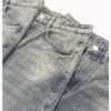 Custom Distressed Straight-Leg Denim Jeans 27011 - Style 96EBC6 - product detail view 12