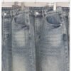 Custom Distressed Straight-Leg Denim Jeans 27011 - Style 96EBC6 - product detail view 11