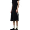 Custom Distressed Stripe Longline Shorts | - Style 6E8205 - product detail view 2