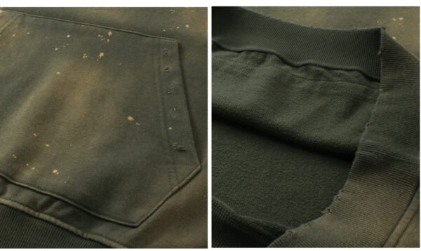 Custom 450 GSM Distressed Terry Pullover Hoodie 2532 - Style 5B3AFA - product detail view 12 Custom 450 GSM Distressed Terry Pullover Hoodie 2532 - Style 5B3AFA - product detail view 12