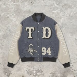 Custom Distressed Patchwork Varsity Jacket 710-07 - Style 58E69D