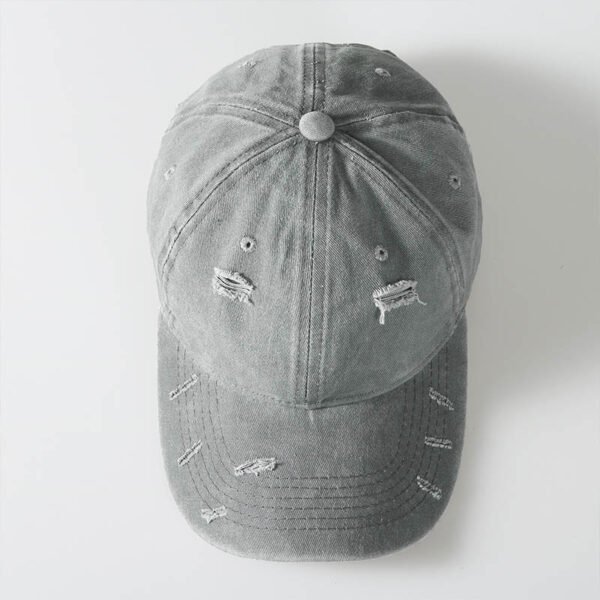 Custom Distressed Vintage-Wash Baseball Cap | - Style 7E63D1 - product detail view 5