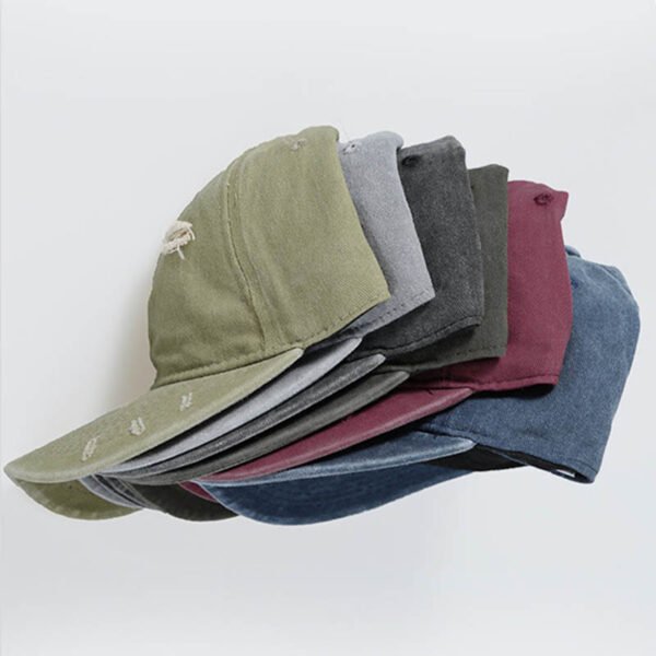Custom Distressed Vintage-Wash Baseball Cap | - Style 7E63D1 - product detail view 6