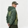 Custom Vintage-Washed Distressed Graphic Pullover Hoodie - Style E513E2 - product detail view 3