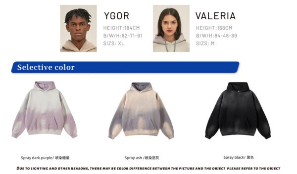 Custom 360G Distressed Wash Pullover Hoodie 2522 - Style 65F833 - product detail view 5