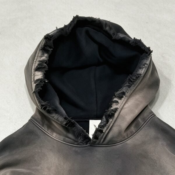Custom Panel-Registered Washed Distress Pullover Hoodie - Style CAA4A2 - product detail view 7