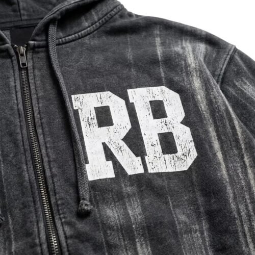 Custom Distressed Washed Zip Hoodie With Crack Print - Style 093703 Custom Distressed Washed Zip Hoodie With Crack Print - Style 093703