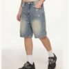 Custom Distressed Wide-Leg Denim Shorts 26518 - Style 1C07F4 - product detail view 11 Custom Distressed Wide-Leg Denim Shorts 26518 - Style 1C07F4 - product detail view 11