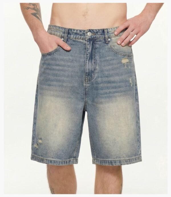 Custom Distressed Wide-Leg Denim Shorts 26518 - Style 1C07F4 - product detail view 13 Custom Distressed Wide-Leg Denim Shorts 26518 - Style 1C07F4 - product detail view 13