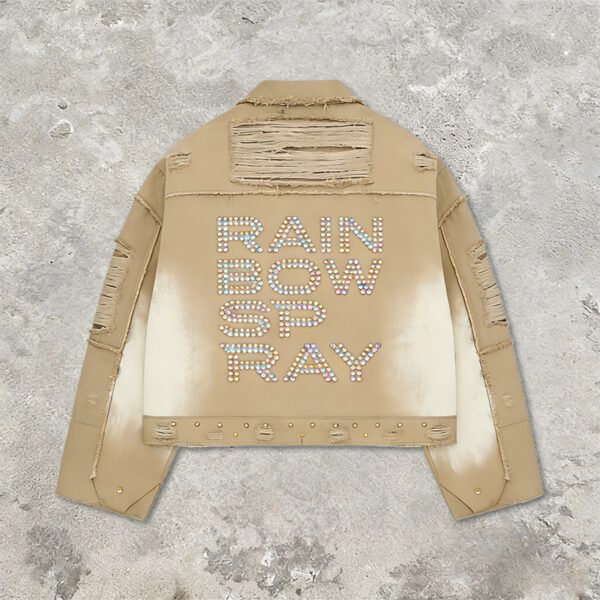 Custom Distressed Spray-Finish Workwear Jacket - Style 0B62B2 - product detail view 2 Custom Distressed Spray-Finish Workwear Jacket - Style 0B62B2 - product detail view 2