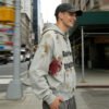 Custom Distressed Zip Hooded Sweatshirt | 8D565A6D - Style 8D565A - product detail view 4 Custom Distressed Zip Hooded Sweatshirt | 8D565A6D - Style 8D565A - product detail view 4