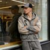 Custom Distressed Hooded Zip-Up Hoodie - Style FC3ADD - product detail view 4 Custom Distressed Hooded Zip-Up Hoodie - Style FC3ADD - product detail view 4