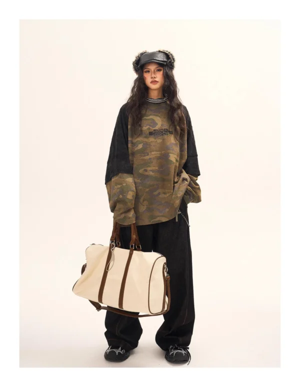 Custom Camo Double-Layer Long-Sleeve T-Shirt | - Style 280DEB Custom Camo Double-Layer Long-Sleeve T-Shirt | - Style 280DEB