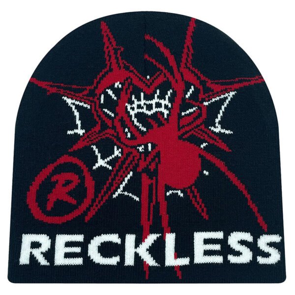 Custom Double-Layer Graphic Knit Beanie - Style 8B8A88