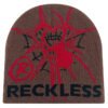 Custom Double-Layer Graphic Knit Beanie - Style 8B8A88 - product detail view 3