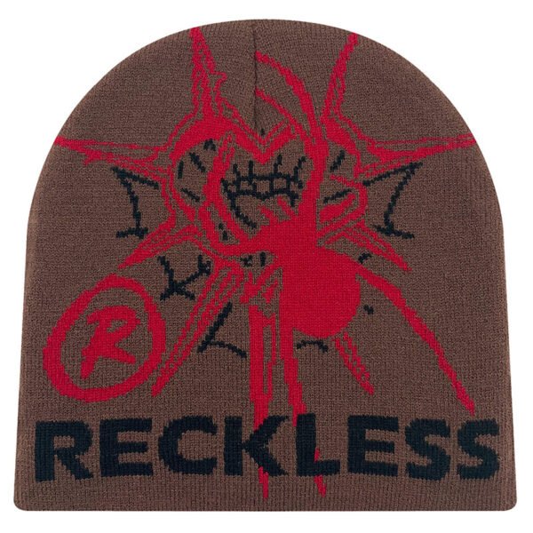 Custom Double-Layer Graphic Knit Beanie - Style 8B8A88 - product detail view 3