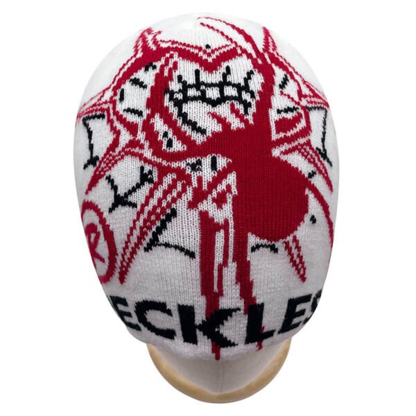 Custom Double-Layer Graphic Knit Beanie - Style 8B8A88 - product detail view 7