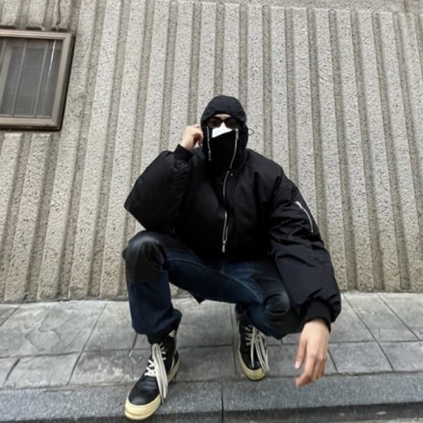 Custom Double-Zip Structured Street Hoodie - Style DBAE09 - product detail view 3