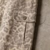 Custom Leopard Print Drawcord Cargo Capri Pants - Style DA1B13 - product detail view 2 Custom Leopard Print Drawcord Cargo Capri Pants - Style DA1B13 - product detail view 2