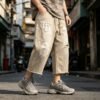 Custom Relaxed Drawstring Vintage Pants 715-08 - Style A8EA73 - product detail view 3