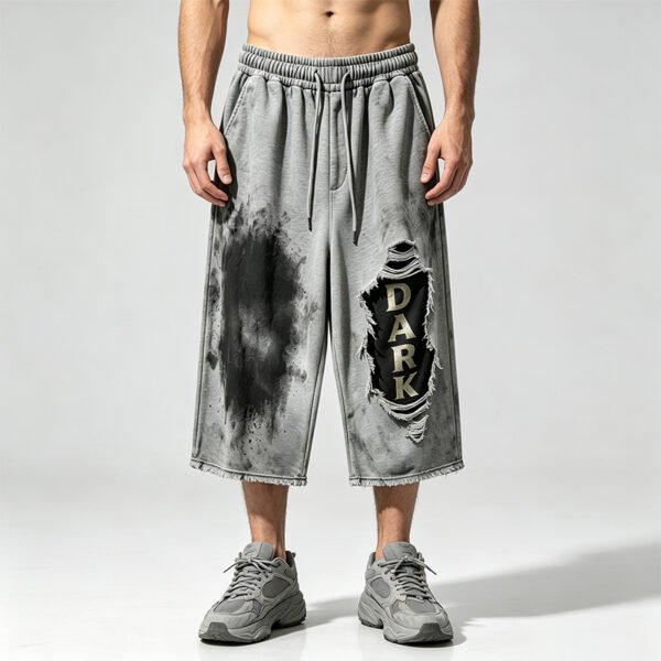 Custom Vintage Wash Elastic Waist Pants - Style 8438D7 - product detail view 9