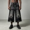 Custom Embellished Flame Capri Jeans | - Style CD7290 - product detail view 6