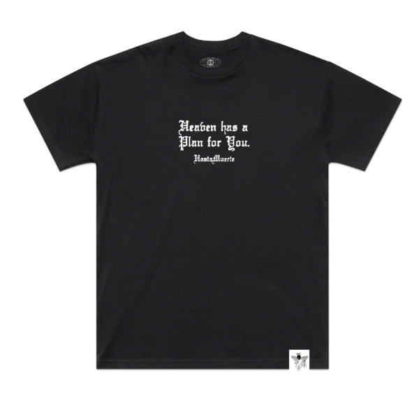 Custom Black Graphic T-Shirt With Embellished Portrait - Style BA2763 - product detail view 2