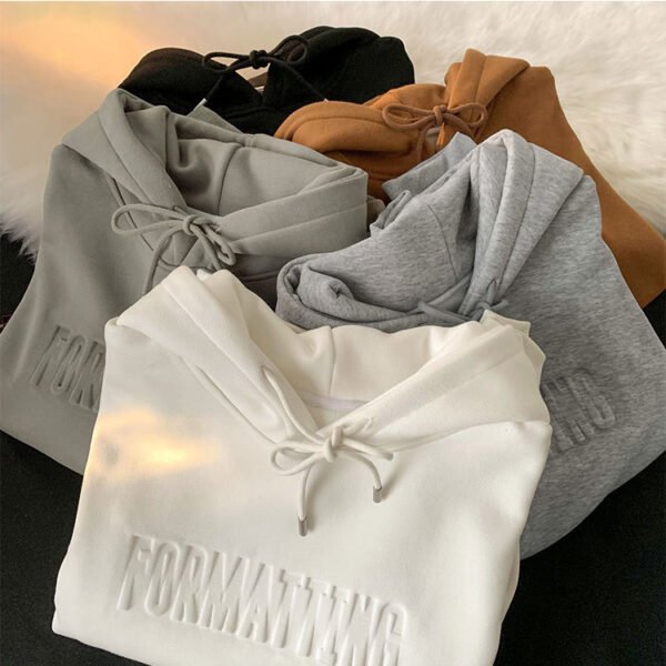 Custom Embossed Drop-Shoulder Pullover Hoodie - Style 5D8E1E Custom Embossed Drop-Shoulder Pullover Hoodie - Style 5D8E1E