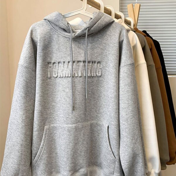 Custom Embossed Drop-Shoulder Pullover Hoodie - Style 5D8E1E - product detail view 2 Custom Embossed Drop-Shoulder Pullover Hoodie - Style 5D8E1E - product detail view 2