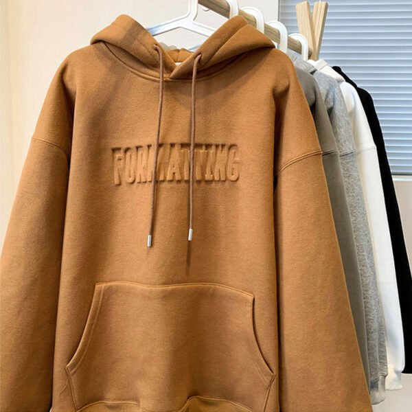 Custom Embossed Drop-Shoulder Pullover Hoodie - Style 5D8E1E - product detail view 3 Custom Embossed Drop-Shoulder Pullover Hoodie - Style 5D8E1E - product detail view 3