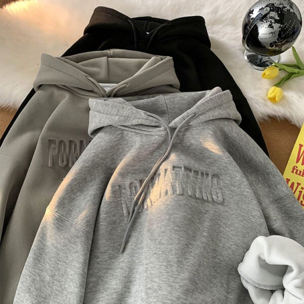 Custom Embossed Drop-Shoulder Pullover Hoodie - Style 5D8E1E - product detail view 5 Custom Embossed Drop-Shoulder Pullover Hoodie - Style 5D8E1E - product detail view 5