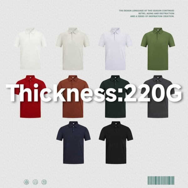Custom 220 GSM Polo T-Shirt - Style 419BD5 - product detail view 2