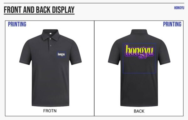 Custom 220 GSM Polo T-Shirt - Style 419BD5 - product detail view 8