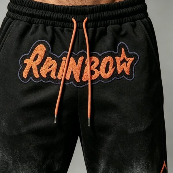 Custom Spray-Dyed Embroidered Capri Pants - Style 149789 - product detail view 5