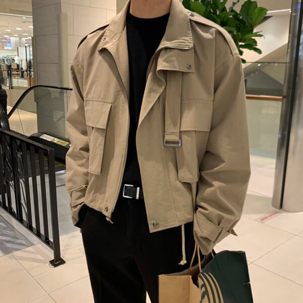 Custom Loose Layered Cargo Lapel Jacket | VW-D19EC - Style D19EC1 - product detail view 5 Custom Loose Layered Cargo Lapel Jacket | VW-D19EC - Style D19EC1 - product detail view 5