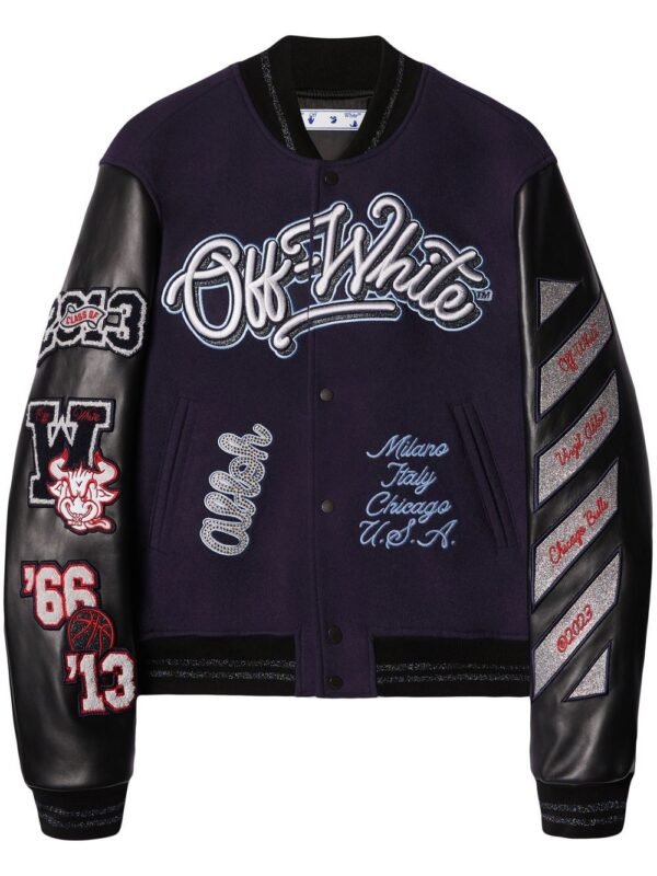 Custom Embroidered Patchwork Varsity Jacket - Style ECCC86 Custom Embroidered Patchwork Varsity Jacket - Style ECCC86