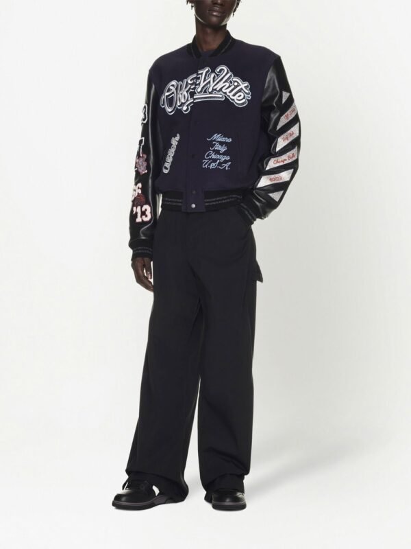 Custom Embroidered Patchwork Varsity Jacket - Style ECCC86 - product detail view 4 Custom Embroidered Patchwork Varsity Jacket - Style ECCC86 - product detail view 4