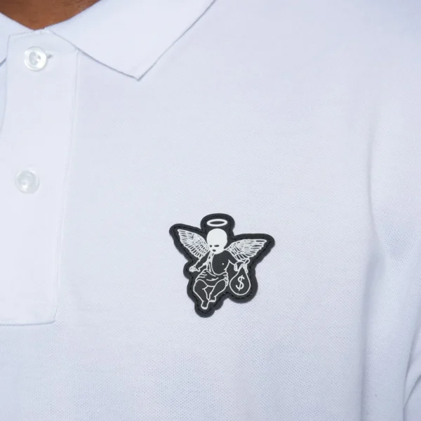 Custom Embroidered Pique Polo Shirt - Style CE804E - product detail view 4 Custom Embroidered Pique Polo Shirt - Style CE804E - product detail view 4