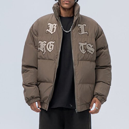 Custom Embroidered Stand-Collar Puffer Jacket | VW-66062 - Style 66062F Custom Embroidered Stand-Collar Puffer Jacket | VW-66062 - Style 66062F