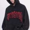 Custom Black Embroidered Pullover Hoodie - Style 8AE53E Custom Black Embroidered Pullover Hoodie - Style 8AE53E