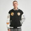 Custom Embroidered Two-Tone Varsity Jacket - VW-VJ01 - Style 879907 - product detail view 2 Custom Embroidered Two-Tone Varsity Jacket - VW-VJ01 - Style 879907 - product detail view 2