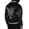 Custom Embroidered Mixed-Material Varsity Jacket VW-582B - Style 582BCC Custom Embroidered Mixed-Material Varsity Jacket VW-582B - Style 582BCC